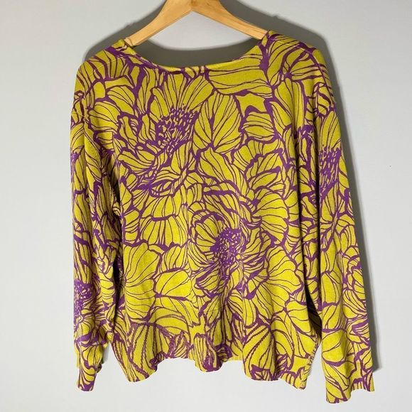 Ashley Stewart Sweater Cardigan Size 26 Citronelle NWT Half Zipper Rayon - Picture 5 of 9